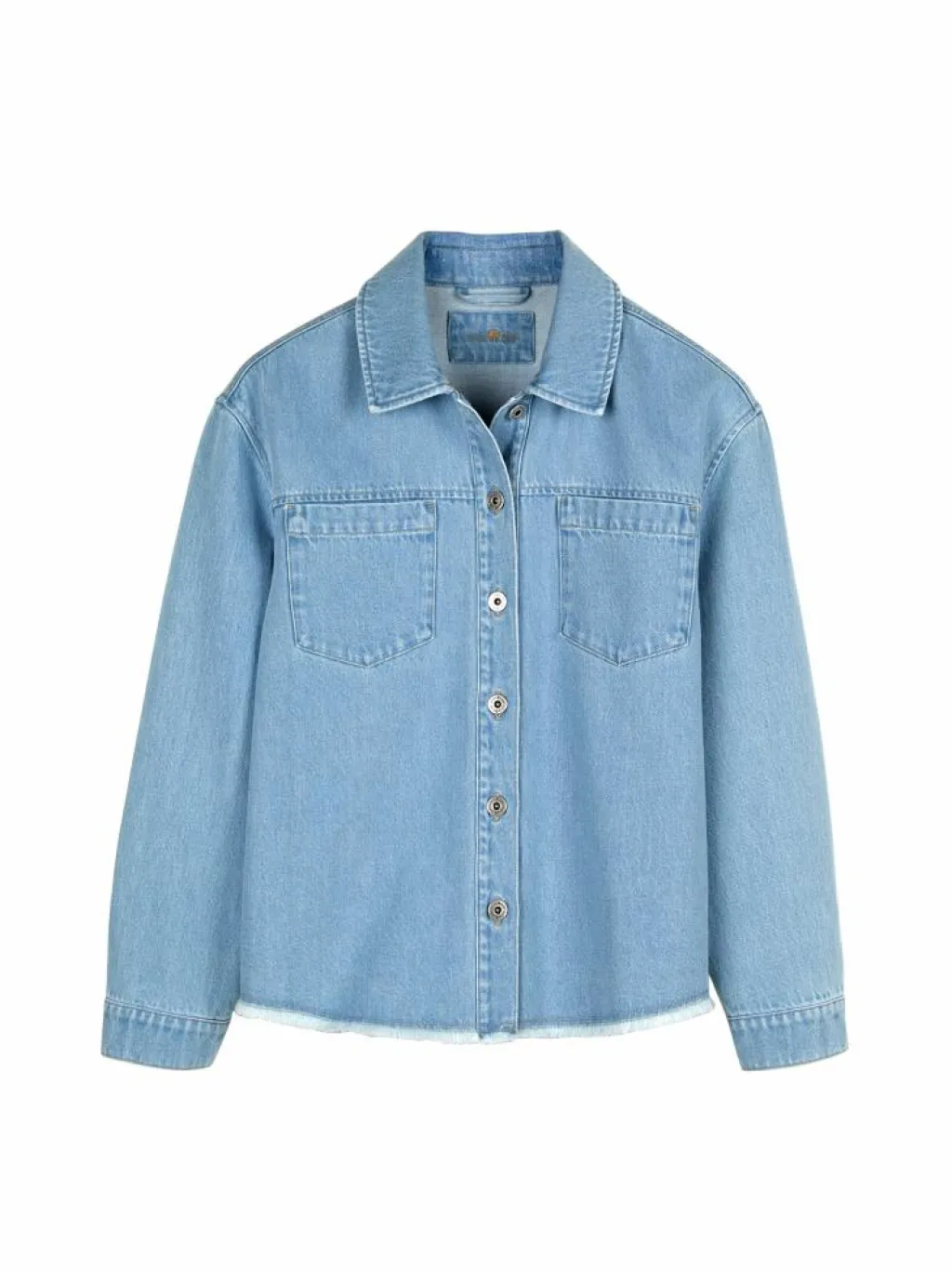Grüne Erde Denim^Jeansjacke aus Bio-Baumwolle, 34 light blue denim, 36, GOTS