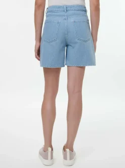 Grüne Erde Denim^Jeansshorts aus Bio-Baumwolle, 34 light blue denim, 36, GOTS