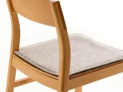 Grüne Erde Stühle & Bänke^Karim Stuhlauflage, inkl. Gitterstoppmatte, 100% SSW - Filz Kiesel