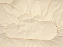 Kinder Grüne Erde Babyschlaf|Kinderschlaf^Kinder Ganzjahresdecke Schafschurwolle mit Wolkensteppung, 100 x 140 cm, 200 g/m2 GOTS, NATURTEXTIL BEST