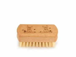 Grüne Erde Geschenke-Guide|Badtextilien & Pflege^Kinder-Handbürste mit Hasenmotiv, Buchenholz, ca. 5,5 x 3 cm