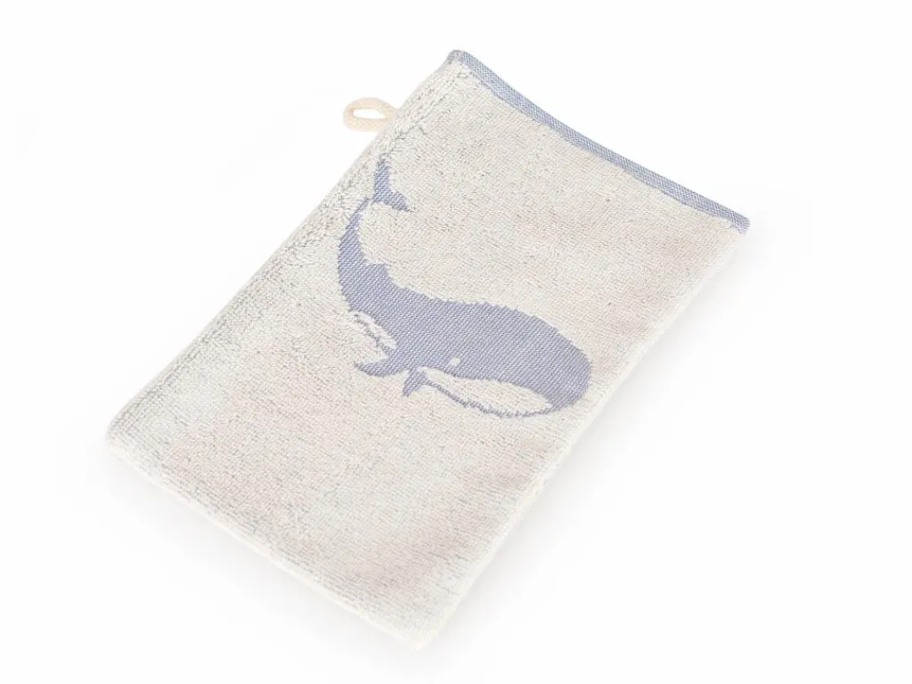 Kinder Grüne Erde Badtextilien & Pflege|Baby- Und Kinderpflege^Kinder-Waschhandschuh Wal, , 17 x 24 cm, 100 % Baumwolle, GOTS