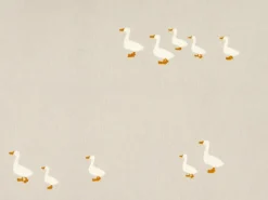 Kinder Grüne Erde Kinderbettwäsche^Kissenüberzug FREDERIK, sand, 40 x 40 cm, 100 % Baumwolle, Satin, GOTS