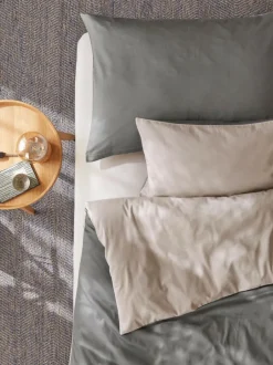 Grüne Erde Kissenbezüge|Kissenbezüge^Kissenüberzug JESPER, , 80 x 80 cm, 100 % Baumwolle, Satin, GOTS