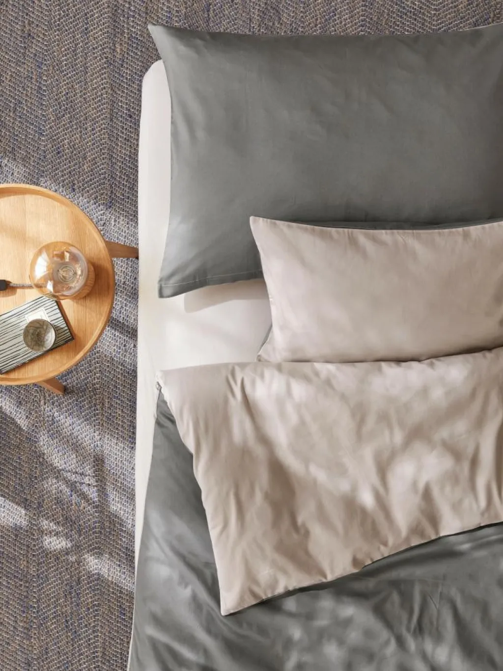 Grüne Erde Kissenbezüge|Kissenbezüge^Kissenüberzug JESPER, , 80 x 80 cm, 100 % Baumwolle, Satin, GOTS