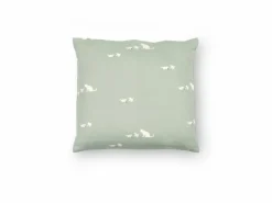 Kinder Grüne Erde Kinderbettwäsche^Kissenüberzug MIMI, hellgrün, 40 x 40 cm, 100 % Baumwolle, Satin, GOTS