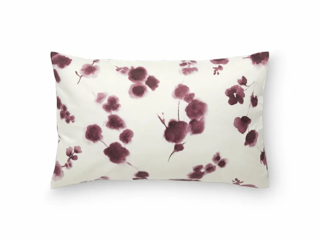 Grüne Erde Kissenbezüge|Kissenbezüge^Kissenüberzug TATIANA, pflaume, 40 x 60 cm, 100 % Baumwolle, Satin, GOTS