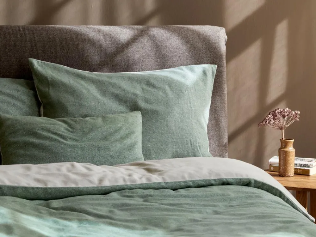 Grüne Erde Kissenbezüge|Kissenbezüge^Kissenüberzug VIGO, , 40 x 60 cm, 100 % Baumwolle, Edelflanell, GOTS