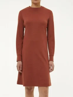 Grüne Erde Kleider & Overalls^Kleid aus Bio Baumwolle, 76 mahagoni, 38, GOTS