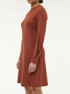 Grüne Erde Kleider & Overalls^Kleid aus Bio Baumwolle, 76 mahagoni, 38, GOTS