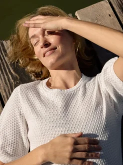 Grüne Erde Kleider & Overalls^Kleid aus Bio Baumwolle, 12 offwhite, S, GOTS