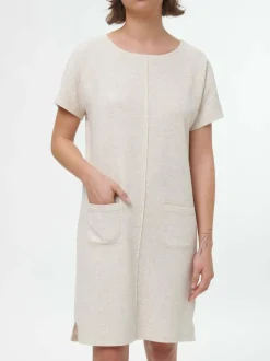 Grüne Erde Kleider & Overalls^Kleid aus Bio Baumwolle/Hanf, 13 undyed, 38, GOTS