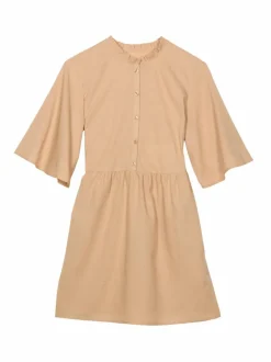 Grüne Erde Kleider & Overalls^Kleid aus Bio-Baumwolle und Leinen, , 38, GOTS