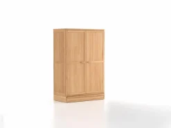 Grüne Erde Kleiderschränke^Kleiderschrank Kurami mit Drehtüren 2-türig, Ladenkonsole, Holz,