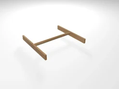 Grüne Erde Schrankzubehör^Kleiderschrank Tenso, Kleiderstange inkl. 2 Stk. Halterungen, B=57,5cm,