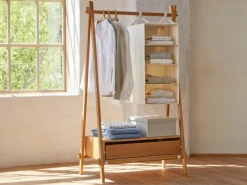 Grüne Erde Garderobe^Kleiderständer Jukai Pur, + 2 Anbauelemente,