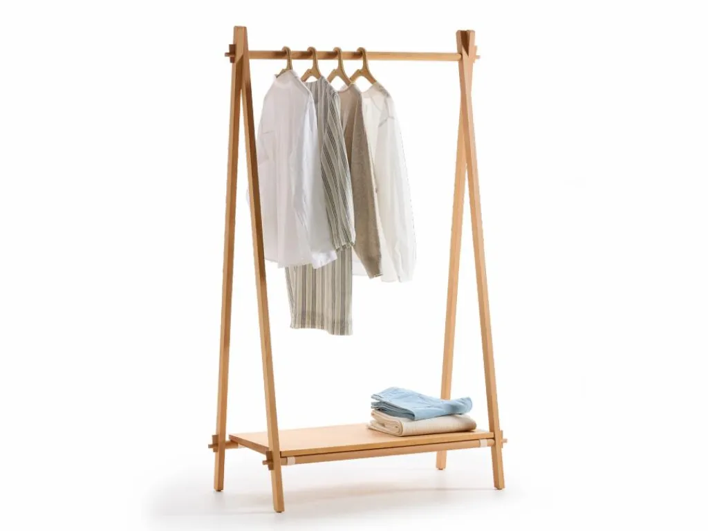 Grüne Erde Kleiderschränke|Garderobe^Kleiderständer Jukai Pur, mit Ablageboard,