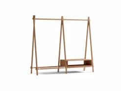 Grüne Erde Garderobe^Kleiderständer Jukai Pur, mit Anbauelement und Box,