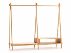 Grüne Erde Garderobe^Kleiderständer Jukai Pur, mit Anbauelement und Box,