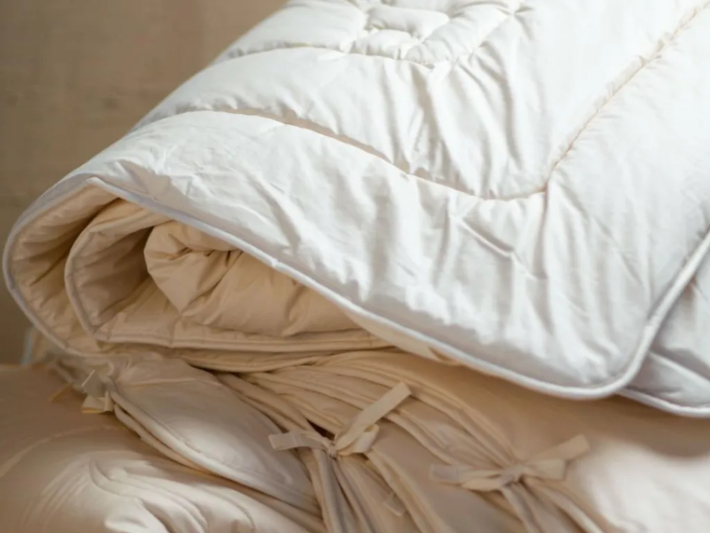 Grüne Erde Bettdecken^Kombi-Decke Kamelhaar, 150 g/m2 + 400 g/m2, 140 x 200 cm