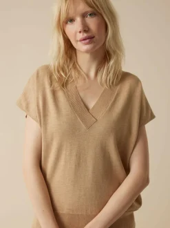 Grüne Erde Pullover^Kurzarmpullover aus Bio-Baumwolle, , L, GOTS