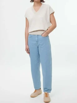 Grüne Erde Pullover^Kurzarmpullover aus Bio-Baumwolle, 14 natur melange, S, GOTS