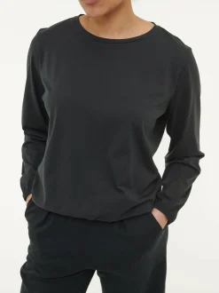 Grüne Erde Shirts|Yoga & Loungewear^Langarmshirt aus Bio Baumwolle, , S, GOTS