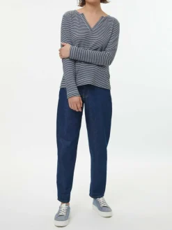 Grüne Erde Shirts^Langarmshirt aus Bio Leinen/Baumwolle, , 38, GOTS