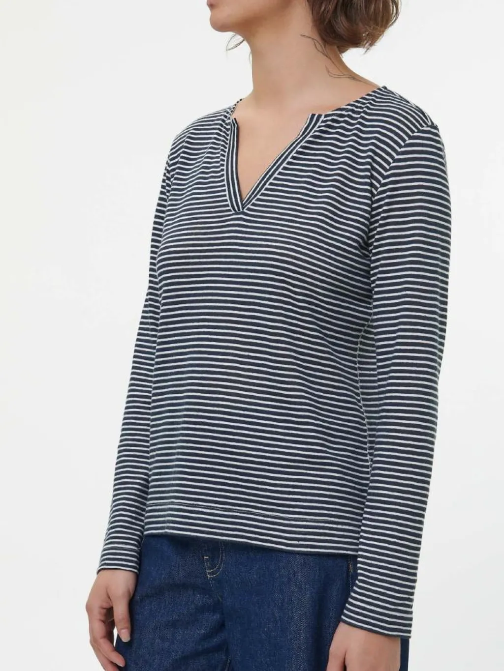 Grüne Erde Shirts^Langarmshirt aus Bio Leinen/Baumwolle, , 38, GOTS