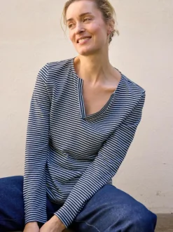 Grüne Erde Shirts^Langarmshirt aus Bio Leinen/Baumwolle, , 38, GOTS