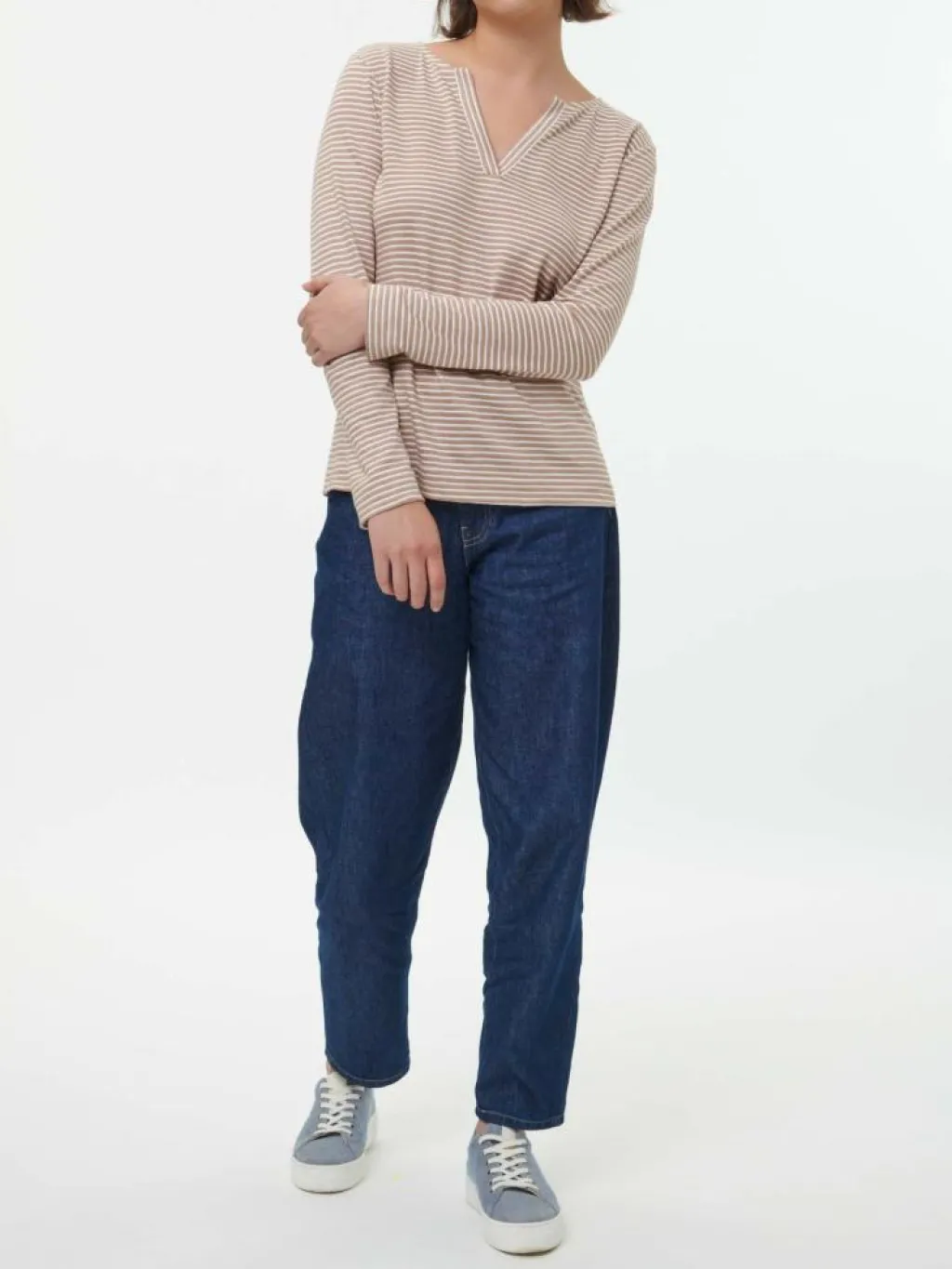 Grüne Erde Shirts^Langarmshirt aus Bio Leinen/Baumwolle, , 38, GOTS