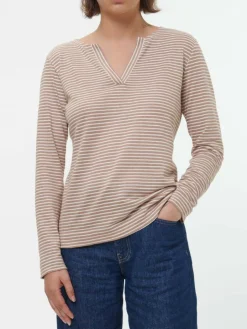 Grüne Erde Shirts^Langarmshirt aus Bio Leinen/Baumwolle, , 38, GOTS