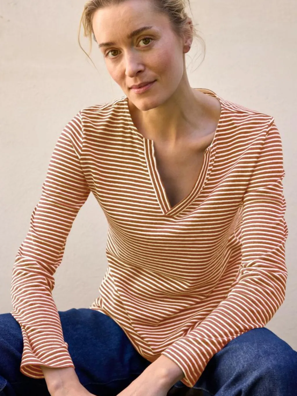 Grüne Erde Shirts^Langarmshirt aus Bio Leinen/Baumwolle, , 38, GOTS