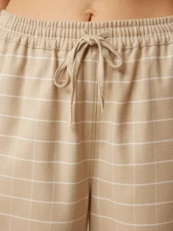 Grüne Erde Nachtwäsche^Lange Schlafhose aus Bio-Baumwolle, , XS, GOTS