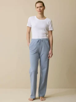 Grüne Erde Nachtwäsche^Lange Schlafhose aus Bio-Baumwolle, , S, GOTS