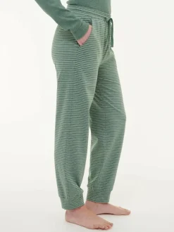 Grüne Erde Nachtwäsche^Lange Schlafhose aus Bio-Baumwolle, , S, GOTS