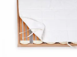 Grüne Erde Auflagen, Unterbetten & Topper^Lattenrostauflage, 90 x 200 cm, 60 % Baumwolle, 40 % Nesselfaser, 250 g/m2, GOTS, VEGAN