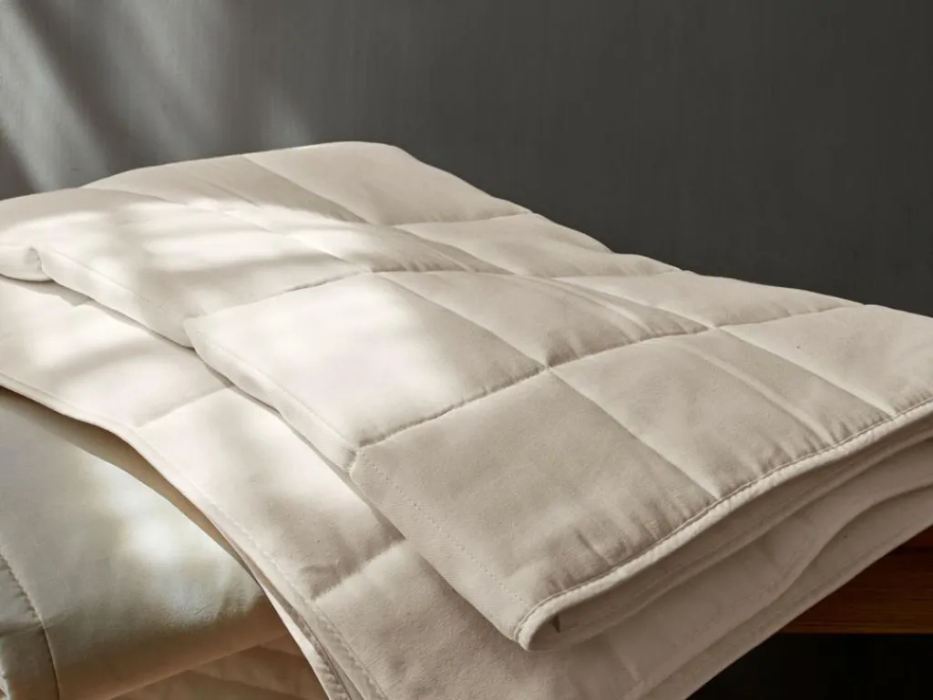 Grüne Erde Auflagen, Unterbetten & Topper^Lattenrostauflage, 90 x 200 cm, 60 % Baumwolle, 40 % Nesselfaser, 250 g/m2, GOTS, VEGAN