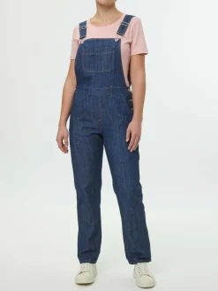 Grüne Erde Denim^Latzhose aus Bio-Baumwolle, 36 dark denim, 36, GOTS