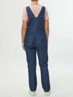 Grüne Erde Denim^Latzhose aus Bio-Baumwolle, 36 dark denim, 36, GOTS