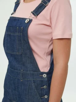 Grüne Erde Denim^Latzhose aus Bio-Baumwolle, 36 dark denim, 36, GOTS