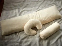 Grüne Erde Spezial- & Nackenstützkissen^Nackenrolle gefüllt mit Naturlatexflocken, 15 x 40 cm