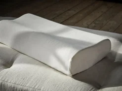 Grüne Erde Spezial- & Nackenstützkissen^Nackenstützkissen, 3-teilig, höhenverstellbar, 100 % Naturlatex, 32 x 68 cm, GOTS, NATURTEXTIL BEST, VEGAN