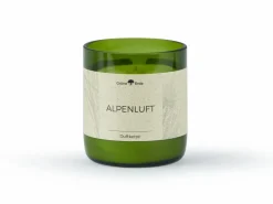 Grüne Erde Winter-Duftwelt|Kerzen Und Duftkerzen^Natürliche Rapswachskerze ALPENLUFT im rezyklierten Glas, Baumwolldocht, 325 ml, H 9,5 cm, ø 8,5 cm