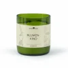 Grüne Erde Kerzen Und Duftkerzen^Natürliche Rapswachskerze BLUMENKIND im rezyklierten Glas, Baumwolldocht, 325 ml, H 9,5 cm, ø 8,5 cm