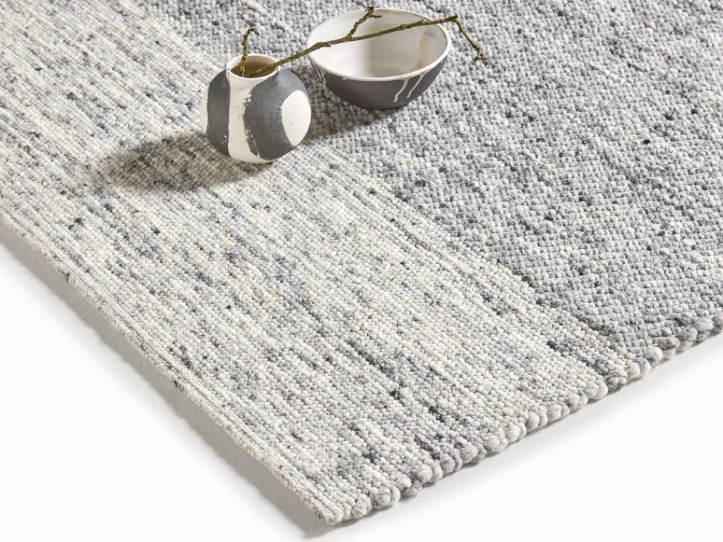 Grüne Erde Teppiche|Teppiche^OUTLET - Wollteppich Akri, Grau, 200 x 300 cm