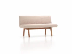 Grüne Erde Stühle & Bänke^Polsterbank Ketil, Sitzbreite 160cm, mit Bezug Wollstoff Stavang Haselnuss (65), Eiche