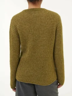 Grüne Erde Pullover^Pullover aus Alpakawolle und Bio-Baumwolle, , S