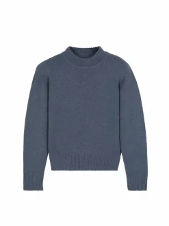 Grüne Erde Pullover^Pullover aus Alpakawolle, 37 stahlblau, M