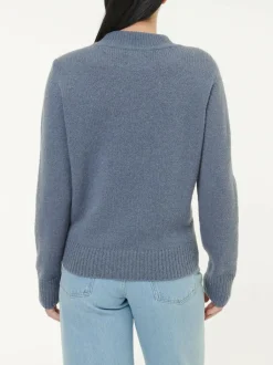 Grüne Erde Pullover^Pullover aus Alpakawolle, 37 stahlblau, M